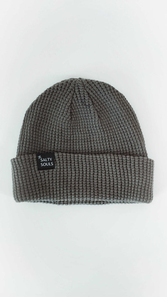 ORGANIC WAFFLE BEANIE KHAKI