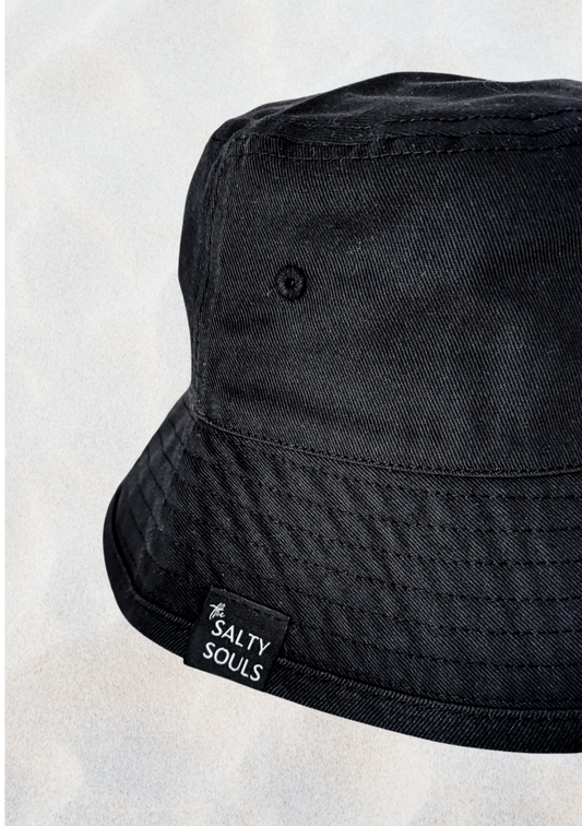 deatils organic bucket hat palms