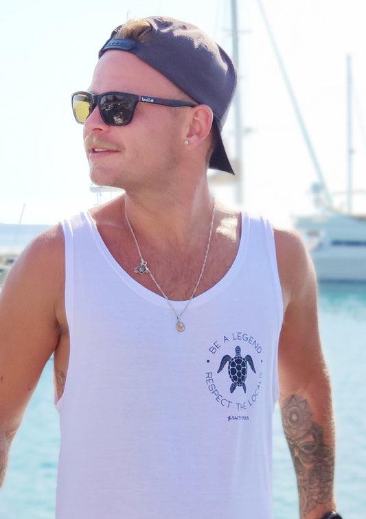 "RESPECT THE LOCALS" 100% ORGANIC COTTON T-SHIRT