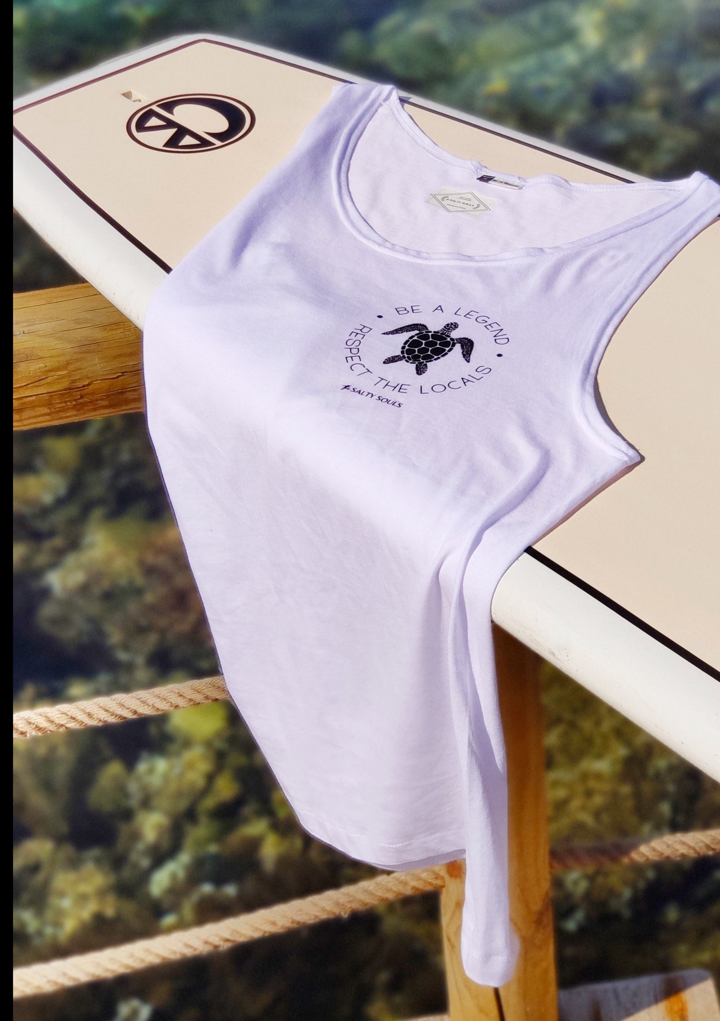 "RESPECT THE LOCALS" 100% ORGANIC COTTON T-SHIRT