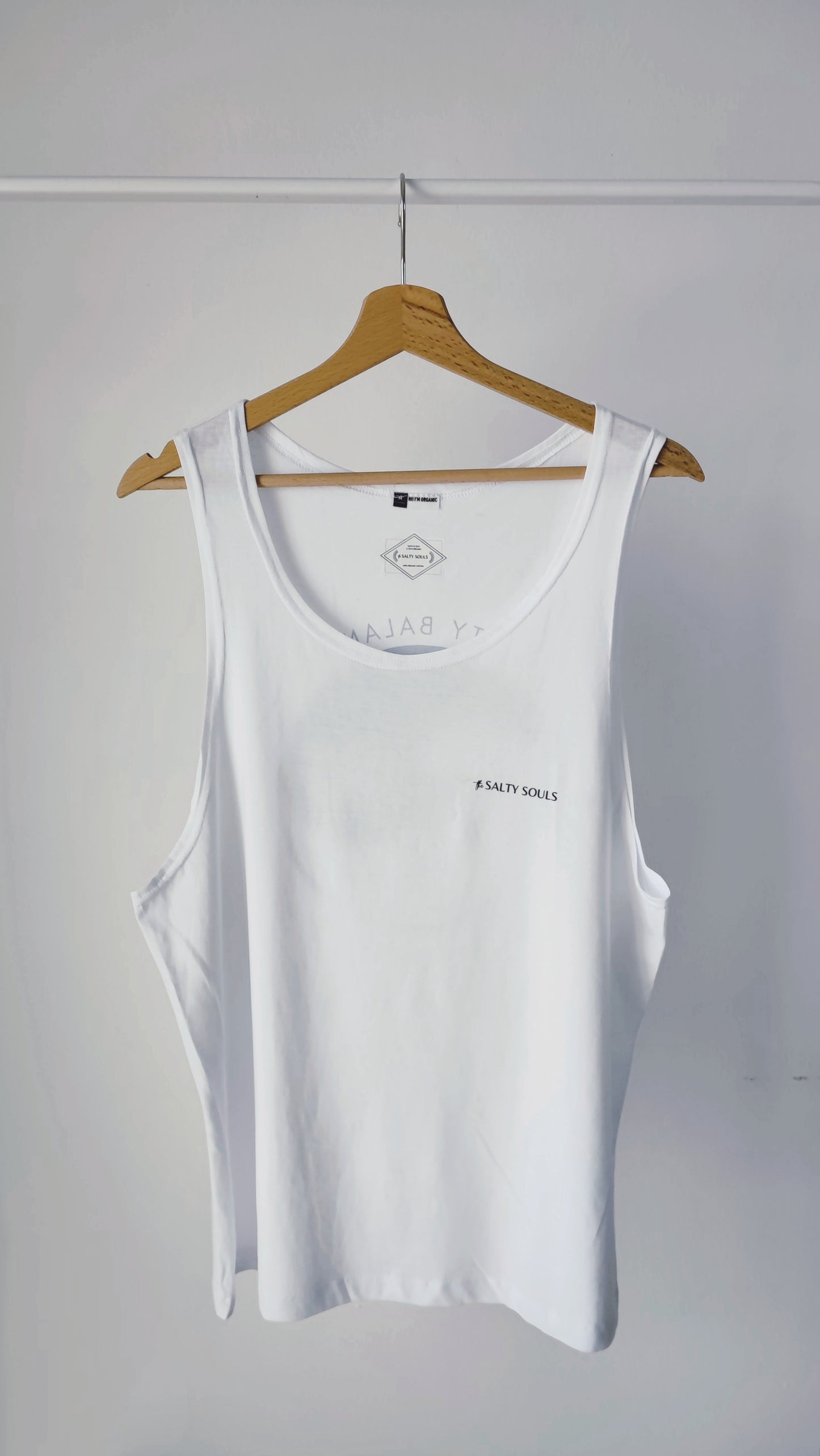 "SALTY BALANCE" 100% ORGANIC COTTON T-SHIRT