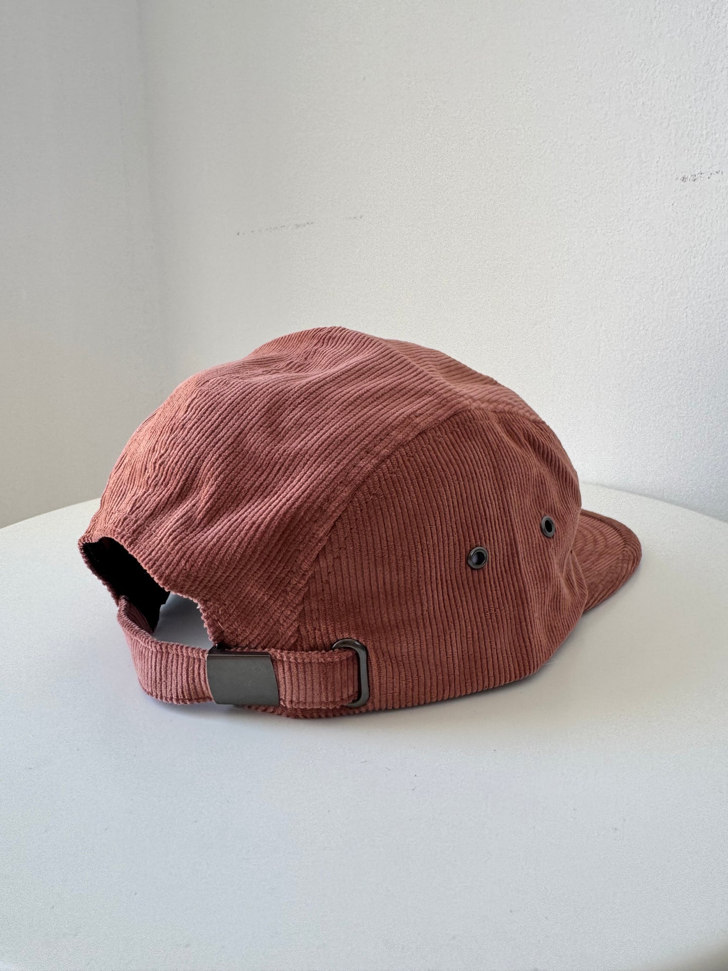 THE SWEET SPOT CLUB Organic Cord Camper Cap Blush Red