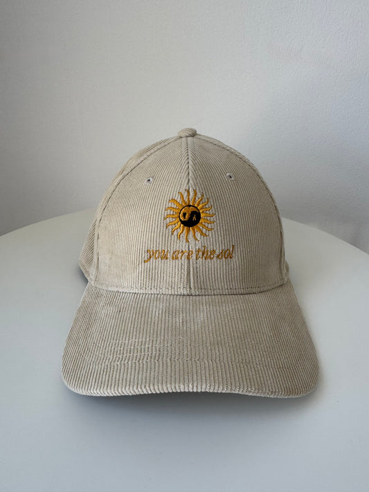 YOU ARE THE SOL Organic Cord Cap Sand