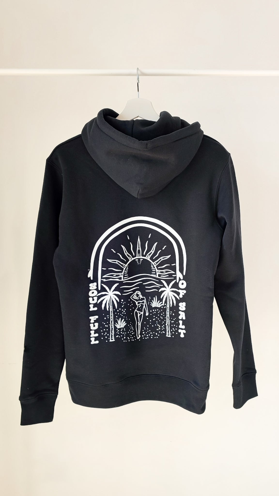 SOUL FULL OF SALT ORGANIC HOODIE BLACK